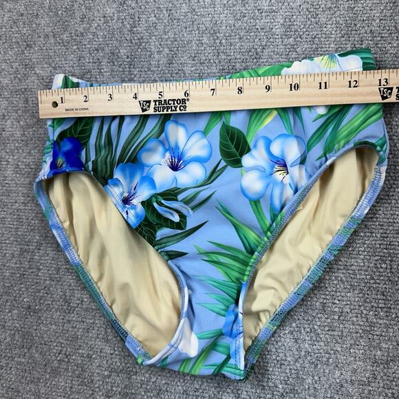 Lands End Tankini High Waist Bottoms Size 8 Underwire Bathing Suit Floral - Picture 2 of 7